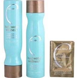 Malibu Hair Care By Malibu Hair Care Set-hard Water Wellness Kit With Shampoo 9 Oz & Conditioner 9 Oz & Hair Remedy 0.16 Oz (4 Packets) For Anyone