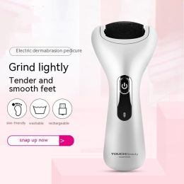 Electric Pedicure Device Rechargeable Automatic Foot Grinding (Color: White)